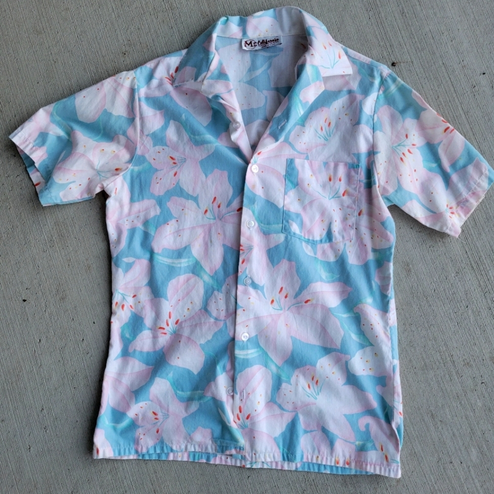 Mr. California Vintage Men's Hawaiian Retro Shirt small